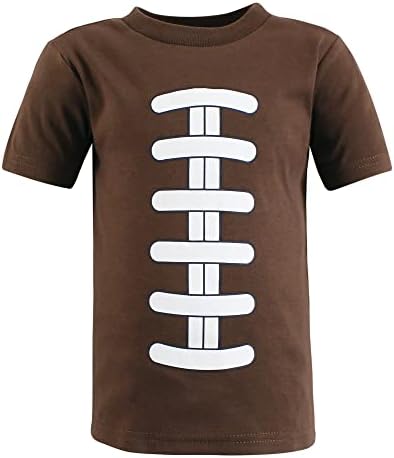 חולצות טריקו של שרוול קצר של הדסון תינוקות, כדורגל, פעוט 5