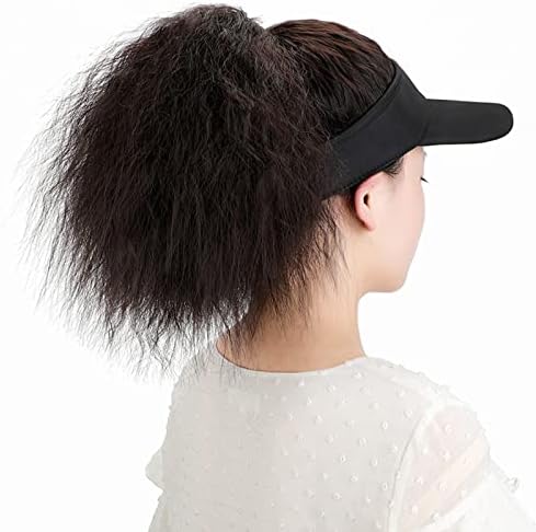כובע בייסבול של Manhong עם תוספות שיער כובע בייסבול שיער סינטטי עם שיער מחובר כובע בייסבול קינקי הוסקר