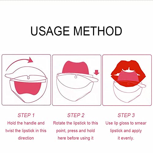 שפתון עצלן לנשים, שפתון שפתיים מט, מיועד לאנשים עצלנים שפתון בצורת שפתיים לאורך זמן כוס טפלון עמיד למים לא