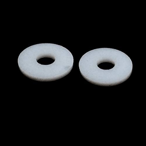 X-deree 18mmx6mmx2mm ptfe עגול בצורת כביסה שטוחה אטם טבעת לבן 30 יחידות (18mmx6mmx2mm ptfe ronda en forma de arandela