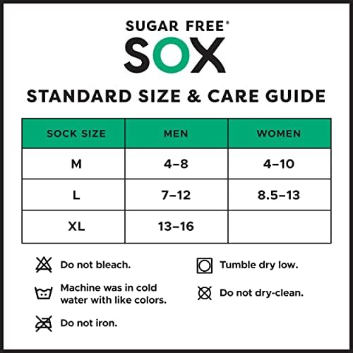 ללא סוכר SOX סוקס-כושר כריתת סוכרת גרבי סוכרת 3 חבילה
