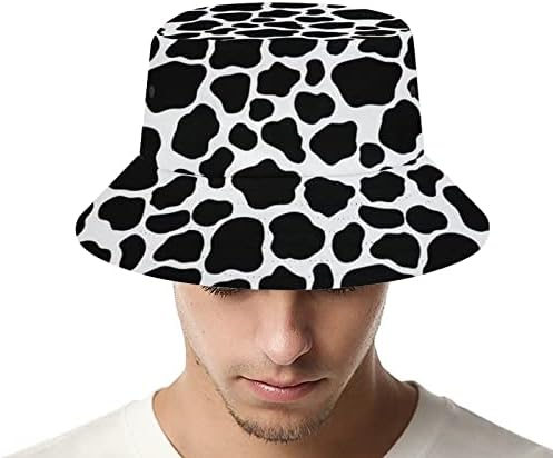 כובע דלי הדפס עור בעלי חיים לנשים גברים אופנה כובע שמש כובע טיולים חוף דיג חוף