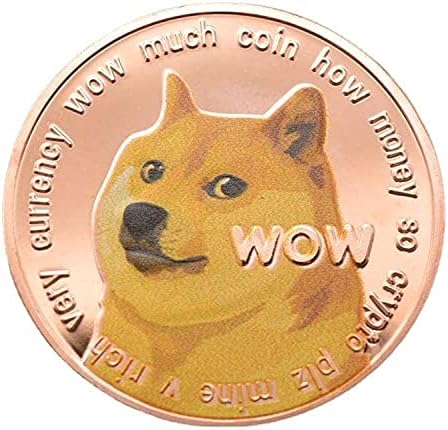 מטבעות הנצחה 1oz Dogecoin מטבע זיכרון מצופה זהב מצופה מטבע Cryptocurrency2021 מהדורה מוגבלת מטבע אספנות עם מקרה
