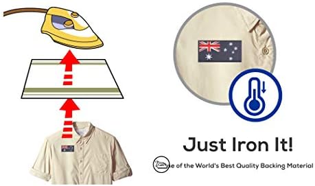 ללבוש דגם - דגל אוסטרליה טלאים אפליקציות רקומות - 3.5 x 1.75 אינץ '