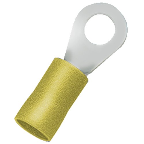 אסי 2054010 מסוף טבעת ג ' י-אף-אם-3, מלחץ כניסת משפך מבודד פי-וי-סי, צהוב
