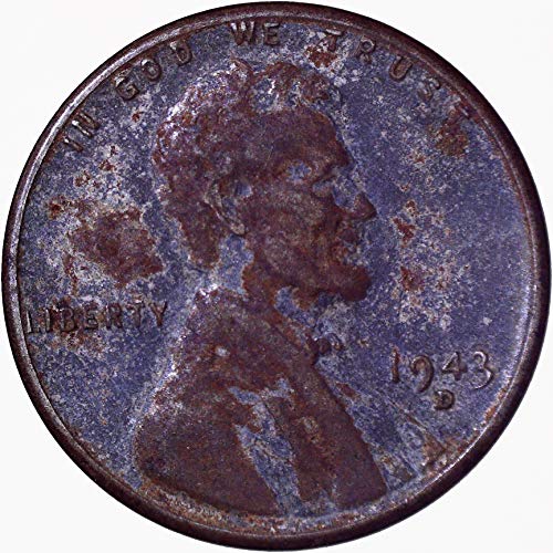 1943 ד פלדה לינקולן חיטה סנט 1 סי הוגן