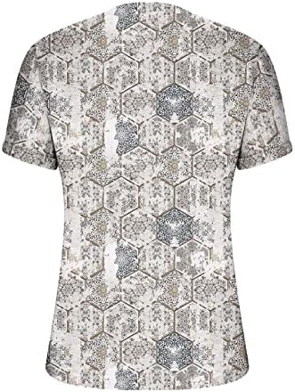 קיץ אופנה מתגנדר פרחוני הדפסת חולצות חולצות נשים קצר שרוול שני כפתורים טרנדי מקרית טי חולצות