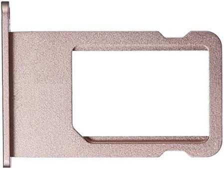 החלפת מחזיק מגש חריץ לכרטיס סים תואם לאייפון 6 פלוס 2015 - כולל. סים פין-רוז זהב