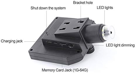 מיקרוסקופ דיגיטלי, הגדלה של פי 0-600, תצוגה של 4.3 אינץ', 8 לד, מקליט וידאו מצלמה, סוללה נטענת, חלונות תמיכה-שחור וכסף