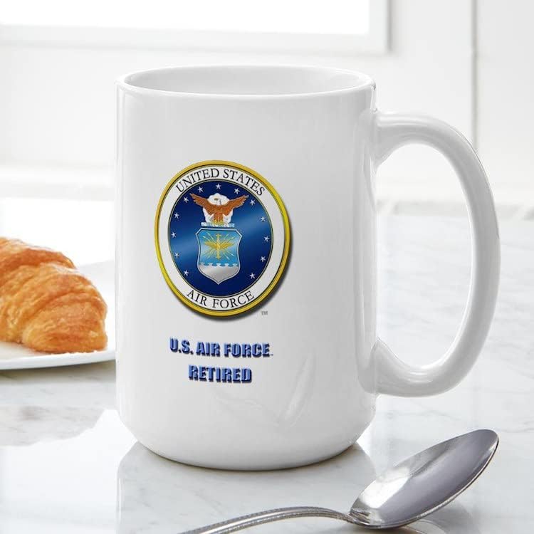 חיל האוויר בדימוס ספלי קרמיקה קפה ספל, תה כוס 15 עוז