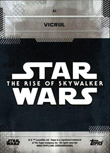 2019 Topps מלחמת הכוכבים עלייה של Skywalker Series One 46 כרטיס מסחר VIRCUL
