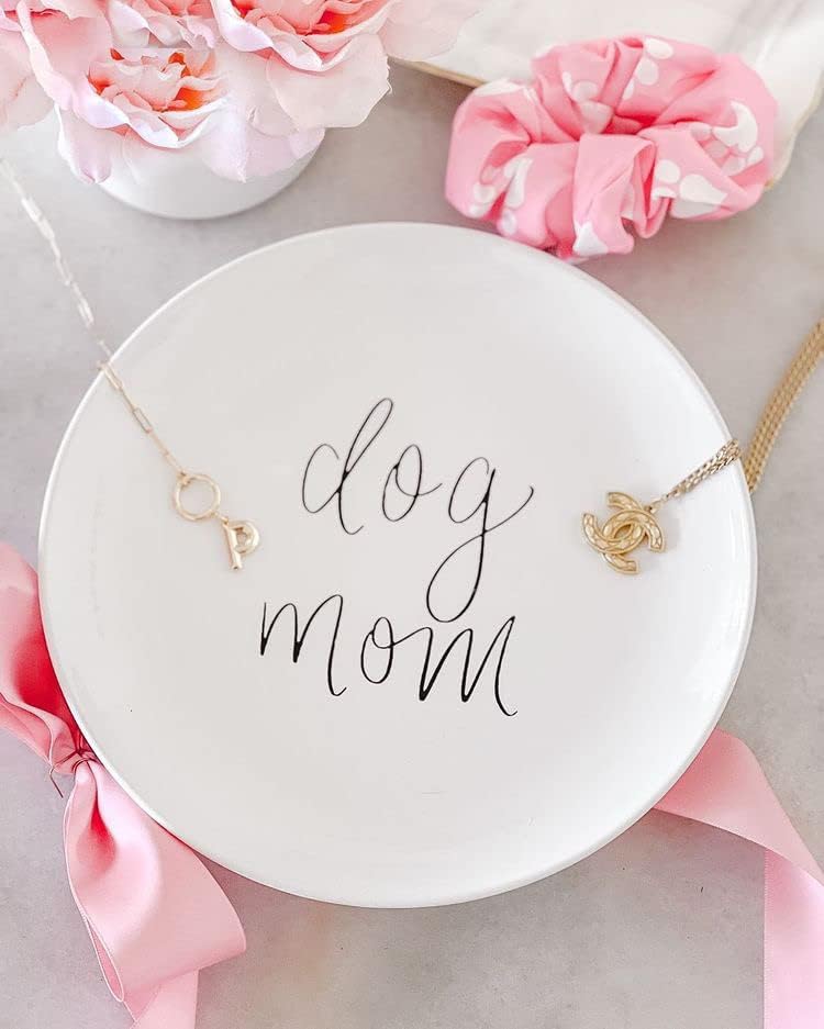 צלחת אמא של כלב - מתנות לאמא כלב - צלחת ארוחת ערב - צלחת ארוחת צהריים - צלחת חובב כלבים חמודה - צלחת חטיף ומנה ראשונה