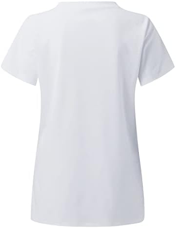 ארה ב דגל חולצות לנשים 4 ביולי קיץ קצר שרוול צווארון חולצות עם 2 כיסים חולצה למעלה חג מזדמן בגדי עבודה