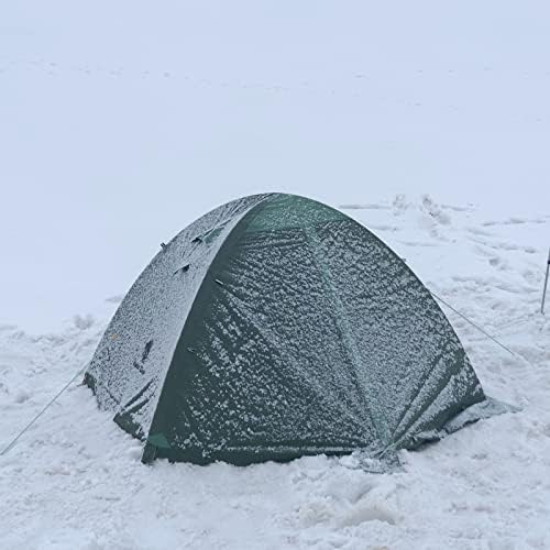 GEERTOP 2 אנשים אוהל לקמפינג 4 עונה אטום תרמילאים אולטרה -תרמילאים אולטרה -תורמים 2 אנשים שכבה כפולה כל מזג