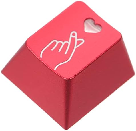 מובסטק מפתח סגסוגת לב דקור אדום מפתח אישיות שימוש משחקי מקלדת מכאני מותאם אישית חלול קריקטורה עבור כיסוי אבזר