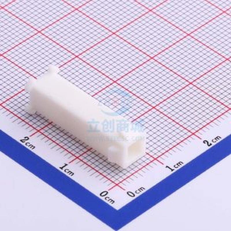 50 יח '4.14 ממ מעטפת פלסטיק פלסטיק לבן מיני-אוניברסלמיט-לאוק לחיצה מסוף מעטפת פלסטיק p = 4.14 ממ--HX41406-1R