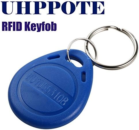 Uhppote קרבה 125khz rfid em -id keyfob לבקרת גישה לדלת - קרא בלבד - צבע כחול - 100 חבילה