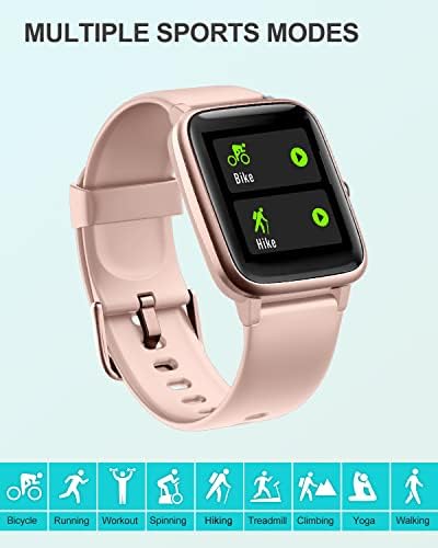 שעון חכם של Zhanguo לטלפונים אנדרואיד ו- iOS, שעון גשש כושר עם גשש שינה דופק שלבי שינה מונה שיחה הודעה טקסט IP68 שעון