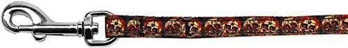 מוצרי חיות מחמד של מיראז 'גולגולת חוצה אוהבי ניילון רצועת חיית מחמד, 3/8 x 6', רצועה