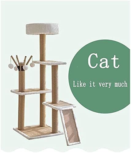חתול עץ דירה גרוד חתול מגדל קטיפה דירה תיאטרון עם מתנדנד צעצועי חתולי פעילות מרכז חתול עץ סיסל גרוד ריהוט 716