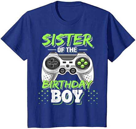 אחות של יום הולדת ילד התאמת וידאו משחק מתנת יום הולדת חולצה