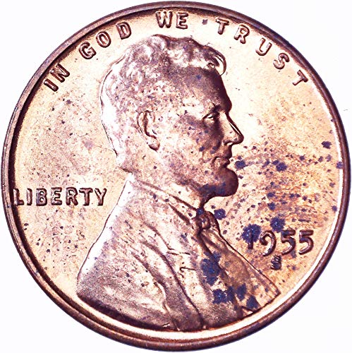 1955 ס לינקולן חיטה סנט 1 סי מאוד בסדר