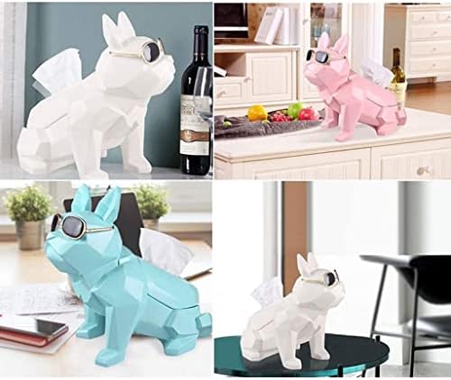 מגבות נייר מתקן קופסת רקמות נאה כלב, מחזיק קופסת רקמות אופנה, כיסוי קופסת רקמות, קישוטי הבית היצירתיים לסלון/משרד/שולחן