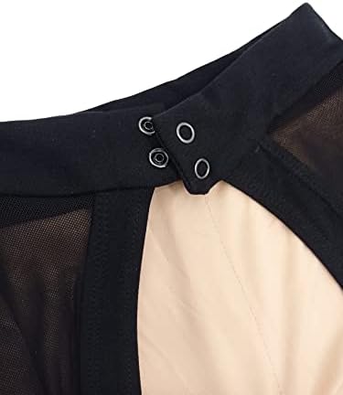 סקוודיקו גבוהה צוואר בלט בגדי גוף לנשים עם פתוח סגלגל צורת חזרה לב2201