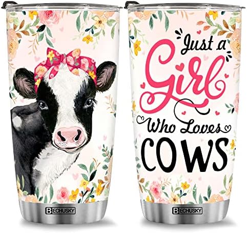 בקוסקי פרה כוס רק ילדה שאוהבת פרות כוס פרה פרה מאהב נסיעות פרה ופרח מתנה עבור נשים בנות הטוב ביותר חברים