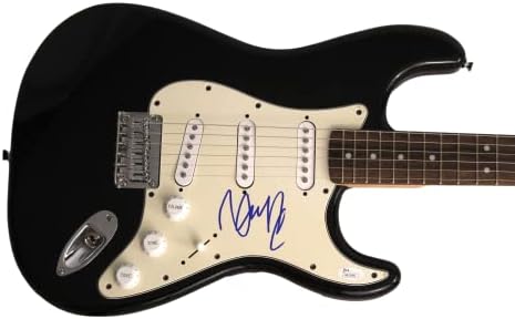 דן ריינולדס חתם על חתימה בגודל מלא פנדר שחור סטראטוקסטר גיטרה חשמלית עם ג 'יימס ספנס ג' יי. אס. איי אימות-דמיין דרקונים
