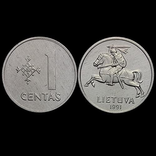אירופה חדשה אירופאית ליטא 1 נקודות 1 נקודות מטבעות מטבעות זרות זיכרון לטביה 1 מטבעות סיני 2008 מהדורה מזכרת מטבעות