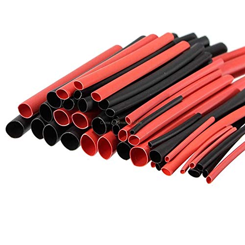 שחור אדום 2 צבעים 42 יחידות 2: 1 פוליולפין H -Type חום מכווץ צינור צינור שרוול שרוול מגוון חוט חוט קידום