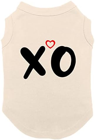 X o - לב לב חיבוקים ונשיקות חולצת כלבים