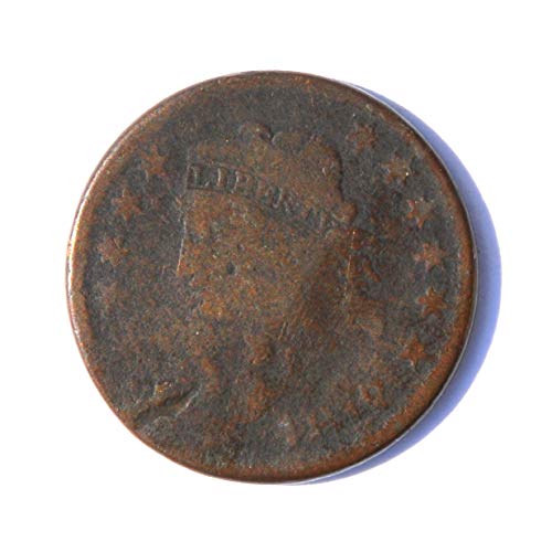 1818 1 סנט חירות ראש/ראש מטרונית מטבע פרטים טובים של סנט אחד