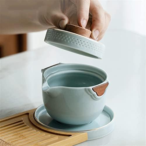 XSNBH סט תה נייד סט סט קטן שקית ניידת סט תה יפני חיצוני