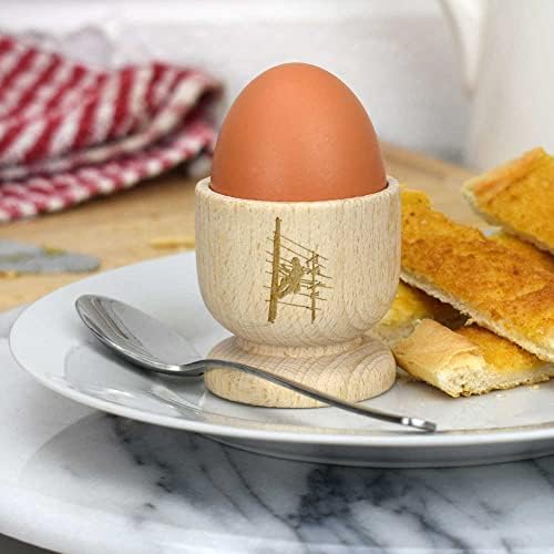 אזידה 'לינסמן תיקון כבלים' כוס ביצה מעץ