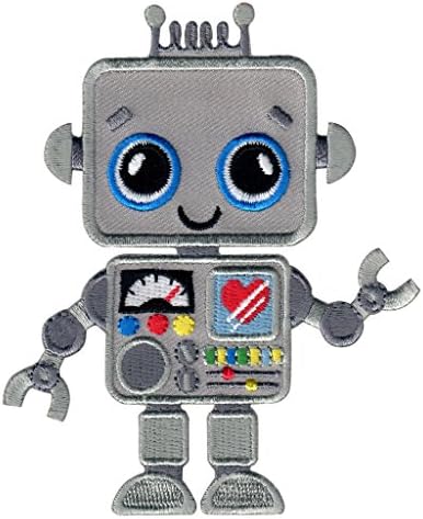 טלאי רובוט PatchMommy, ברזל על/תפור - אפליקציות לילדים ילדים