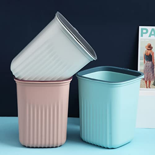 3 יחידות קטן אשפה יכול, פלסטיק אשפה יכול דקורטיבי צבעוני פסולת סל זעיר אחסון סל אשפה מיכל לאמבטיה, חדר שינה,