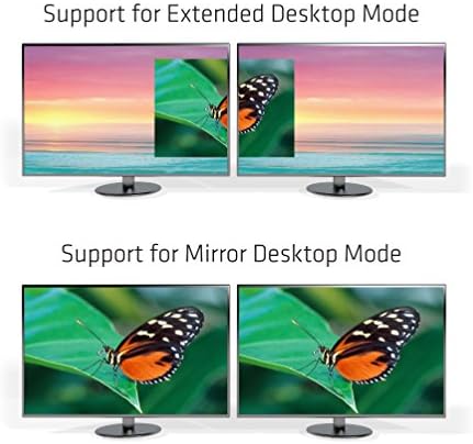 Club3D DisplayPort CSV-1577 Thunderbolt 3 מתאם תצוגת יציאה לתצוגה כפולה של DISPLAYPORT למערכות תואמות של Windows ו- Mac