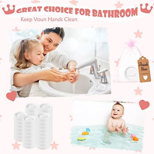 36 ערכות סבון בסגנון כתר טובות מקלחת לתינוקות טובות לבנות חוזרות שקיות מתנה נסיכה סבון פיטר פטר ריחני עם שרוך ורוד אורגנזה