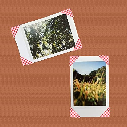 פינות צילום של פטיקיל DIY, 10 גיליונות/240 יח 'מדבקת תמונה אישית מדבקת הרכבה ליומן יומן אלבום אלבום, אדום