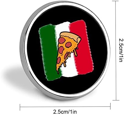פיצה איטליה דגל מצחיק כפתור סיכה עגול סיכה סיכות דש סיכות דקורטיביות לגברים נשים