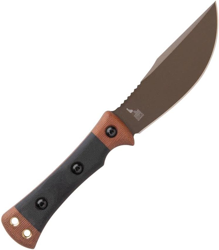 סכינים טופ סכינים סכין להב קבוע עם נדן עור - WC -01