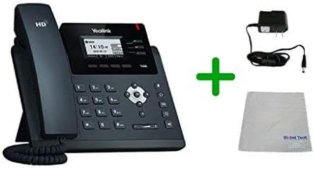 Yealink T40G SIP SIP POE צרור טלפון ואספקת חשמל עם בד מיקרופייבר - דורש שירות VOIP
