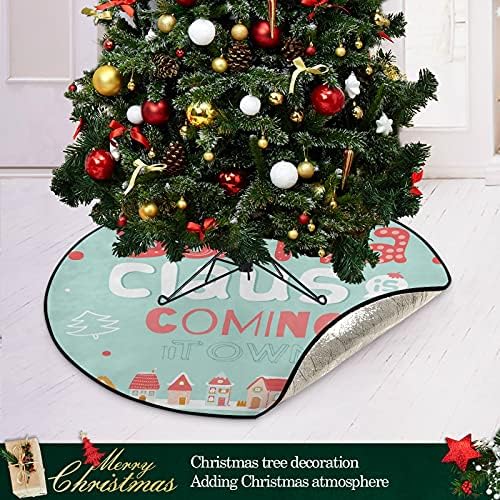 מחצלת עץ חג המולד של חג המולד שמח שטיח מחצלת עץ עץ אטום למים מתחת לאביזר עץ חג המולד לקישוטי מסיבת חג חג המולד