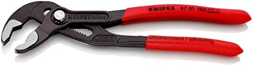 כלי Knipex-מפתח ברגים, כרום, 10 אינץ 'וקניפקס-8701180 Knipex 87 01 180 7-1/4 אינץ' צבת קוברה