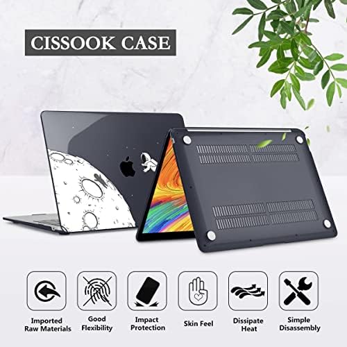 Cissook Black Astronaut Case תואם ל- MacBook Pro 13 אינץ '2022 2021 2020 שחרור M2 A2338 M1 A2251 A2289, מעטפת קשה