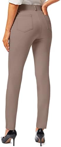 מכנסי שמלת יוגה של נשים עם כיסים 26 /28/30 חותלות למתיחה לחותלות לנשים רזות למכנסיים מזדמנים של Office