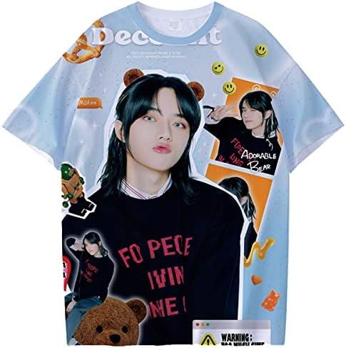Appira Kpop Txt Txt Deco Kit חולצת טריקו Yeonjun Soobin Taehyun Hueningkai Beomgyu 3D Tee Tee Thict