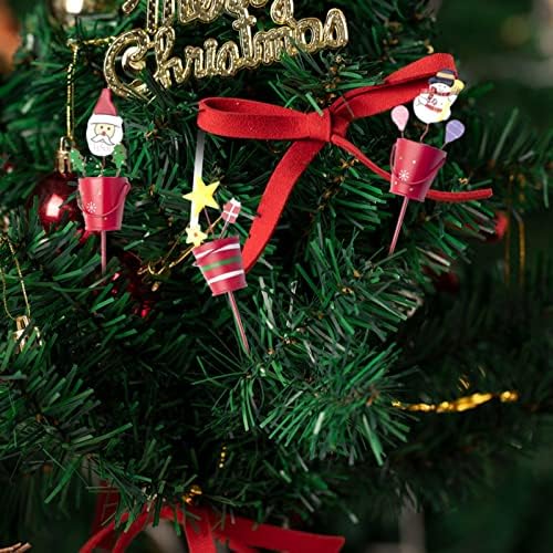 קישוט לחג המולד של XIOS 2022 קישוטים לחג המולד צבועים ברזל יצוק דלי חג מולד עץ חג המולד קיצוניות הרפתקאות מחכה